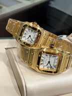 Square Case Steel Watch