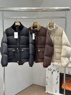 Beige Puffer Jacket