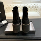 Black Suede Ankle Boots
