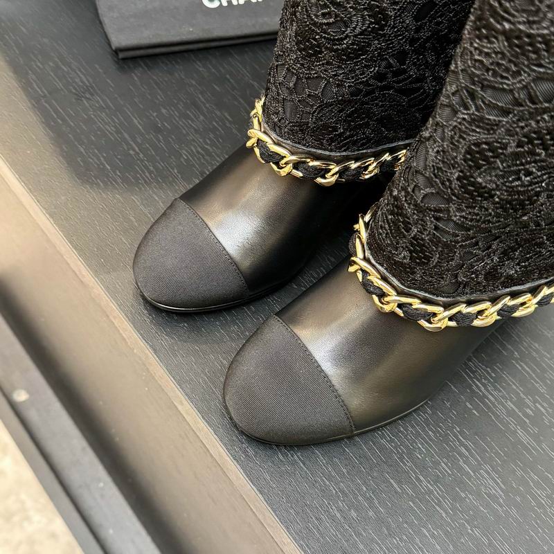 Black Mid-Calf Boots