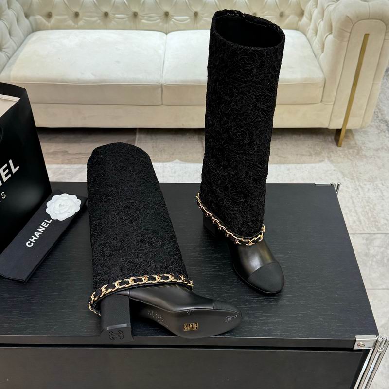Black Mid-Calf Boots