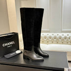 Black Suede  Boots