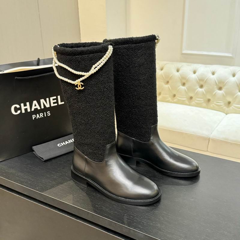 Leather Mid-Calf Boots