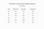 Straight Leg Denim Jeans With Leather Patch