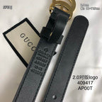 Adjustable Leather Belt with Metal Buckle
