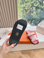 Leather Summer Slides
