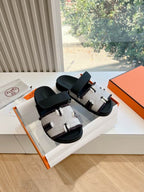 Leather Summer Slides