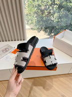 Leather Summer Slides
