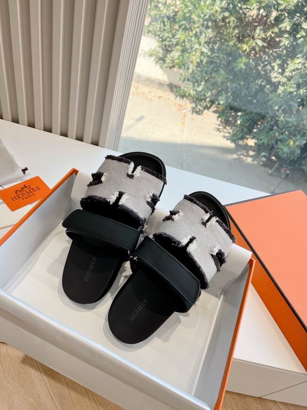 Leather Summer Slides