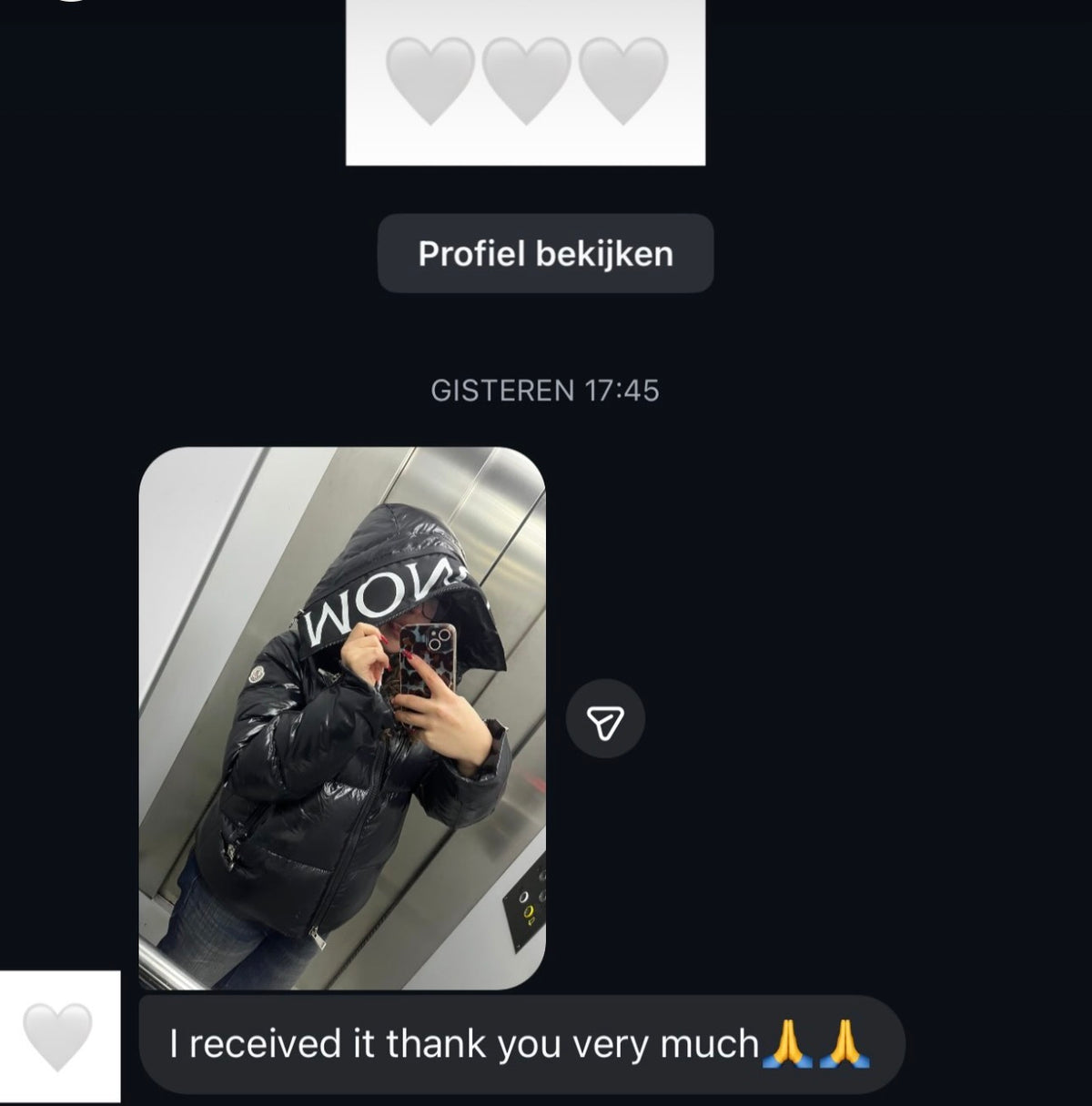 Customer photo