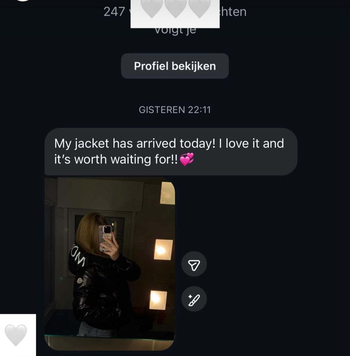 Customer photo