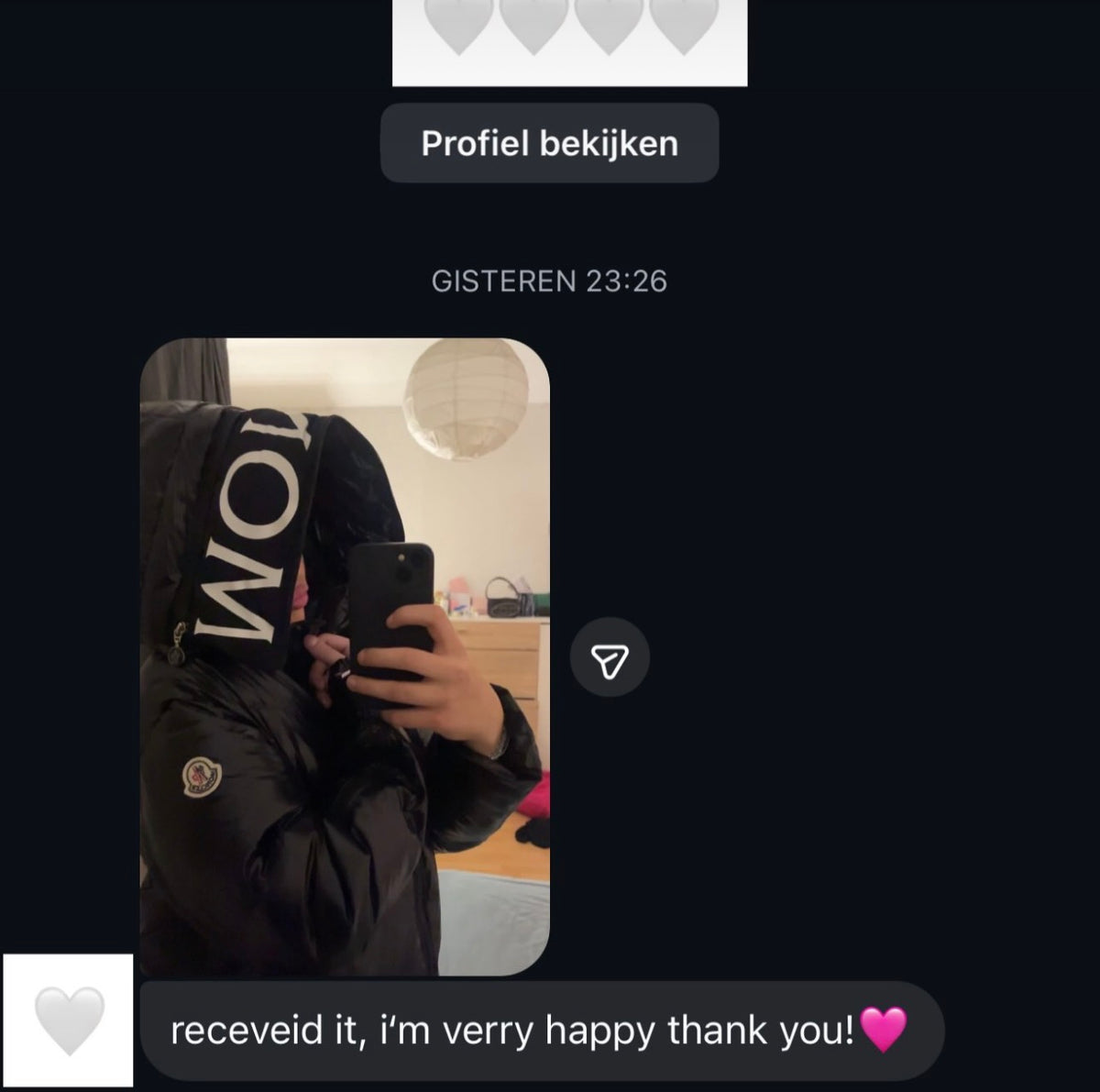 Customer photo
