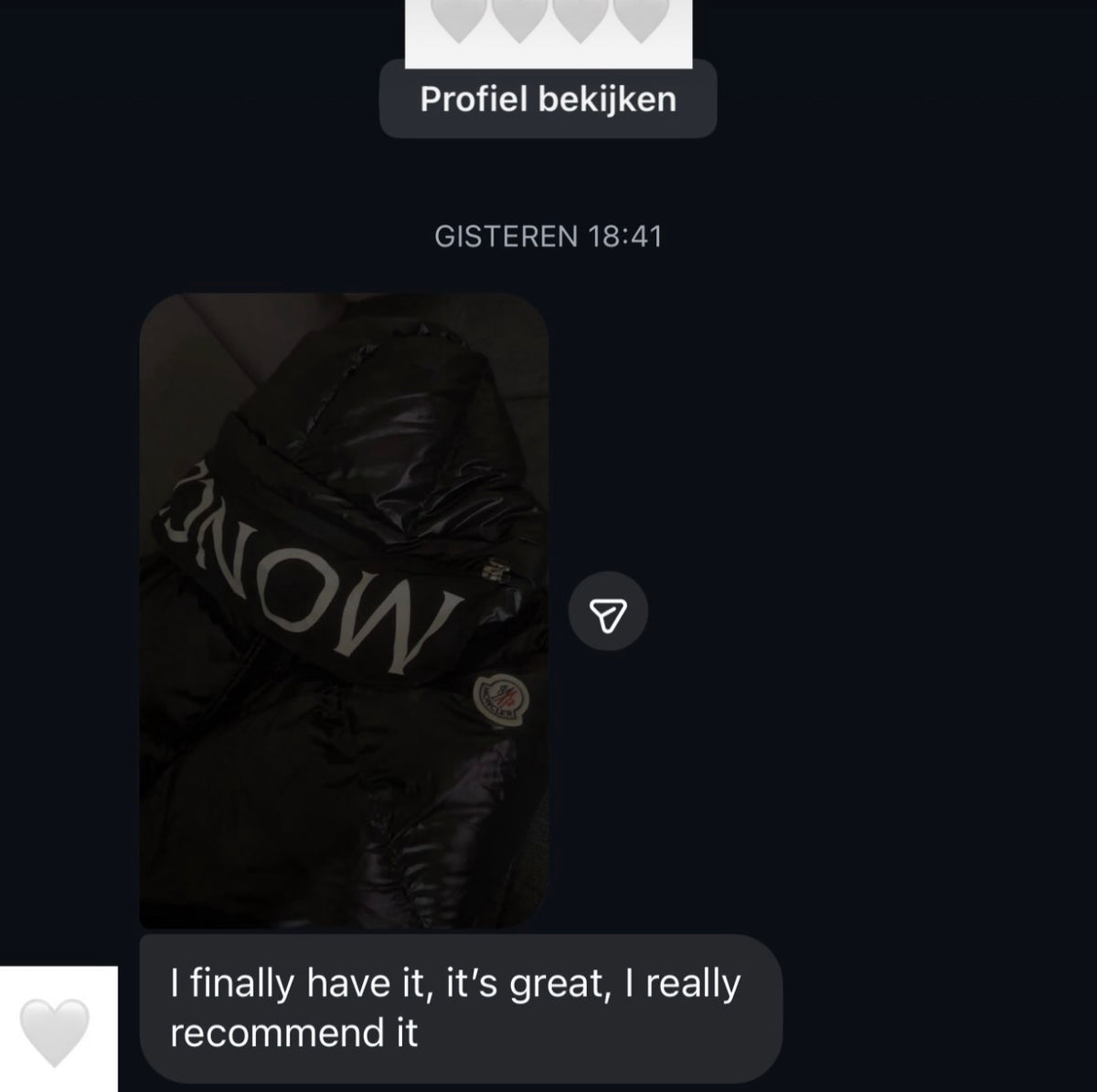 Customer photo