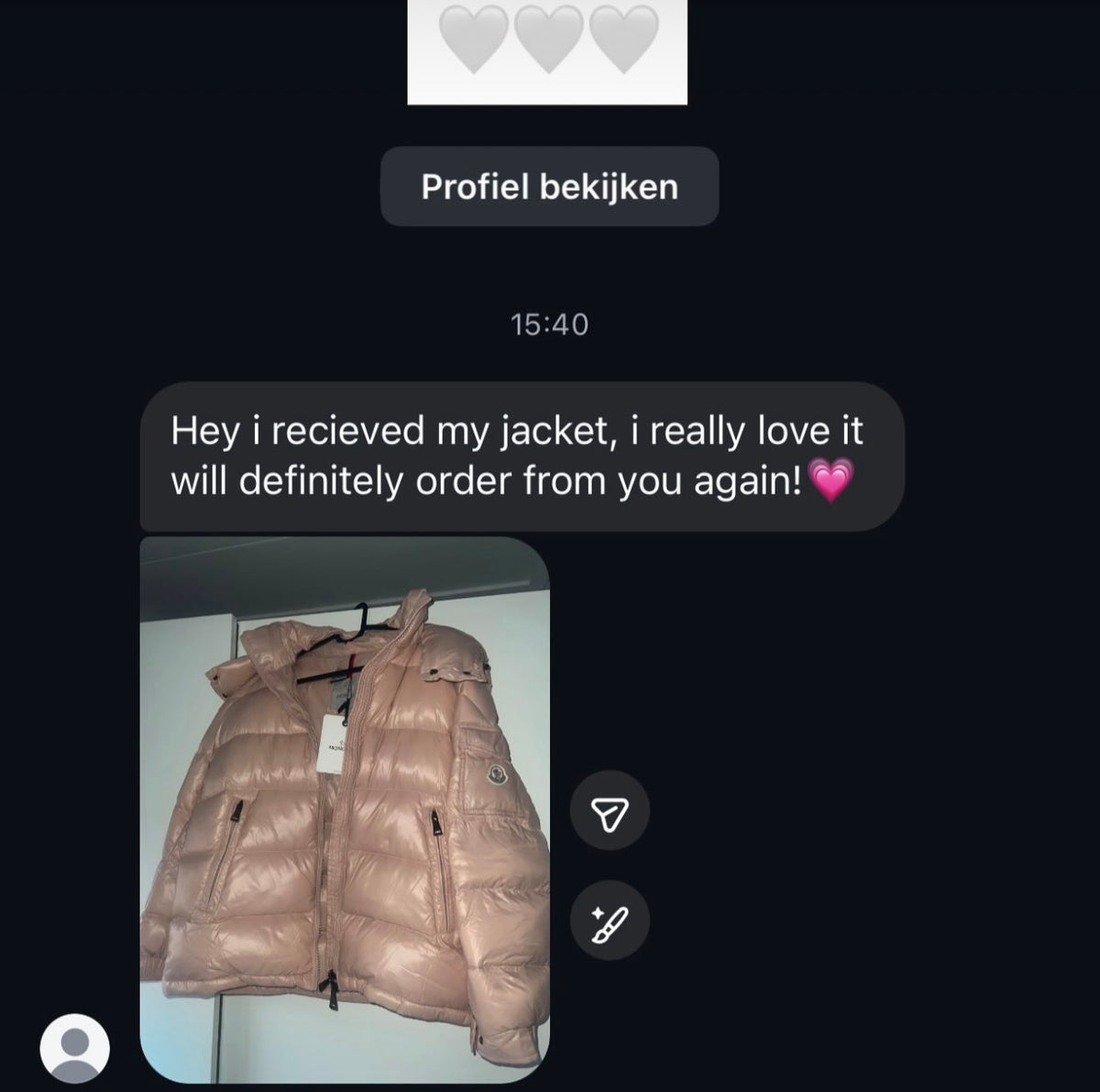 Customer photo