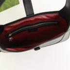 Small black leather shoulder bag