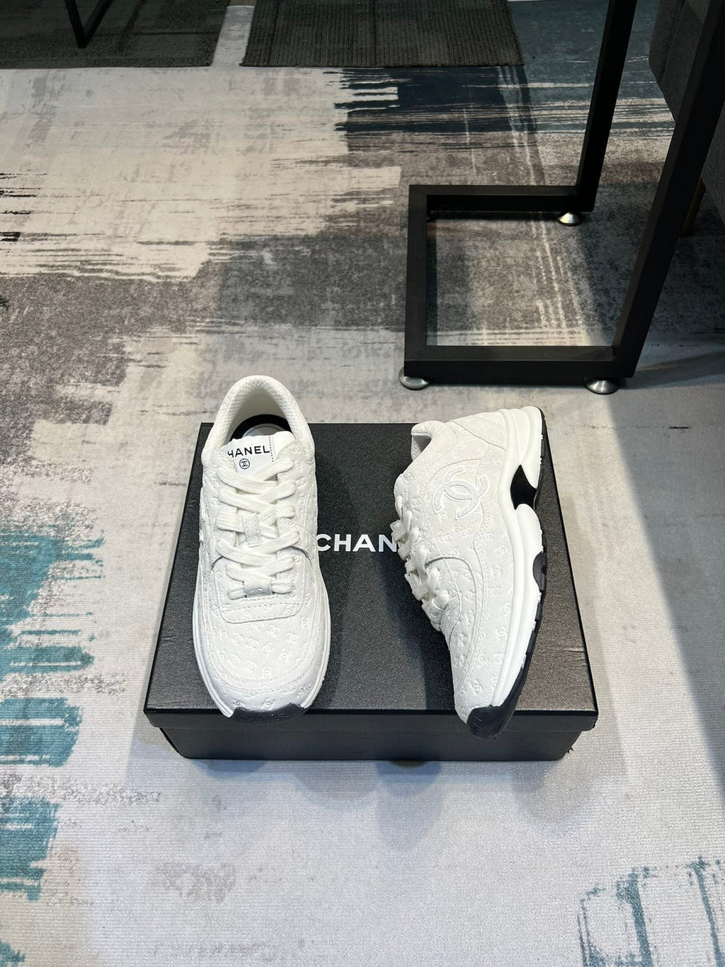 Premium suede and mesh sneakers
