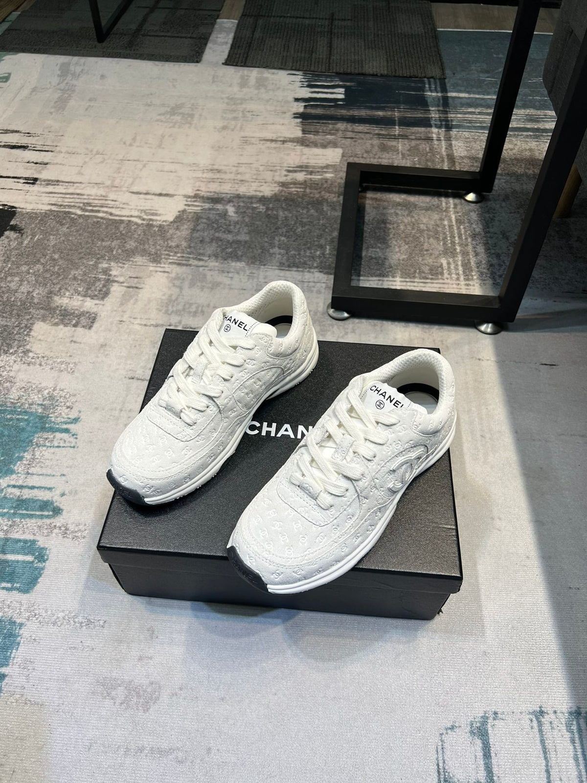 Premium suede and mesh sneakers