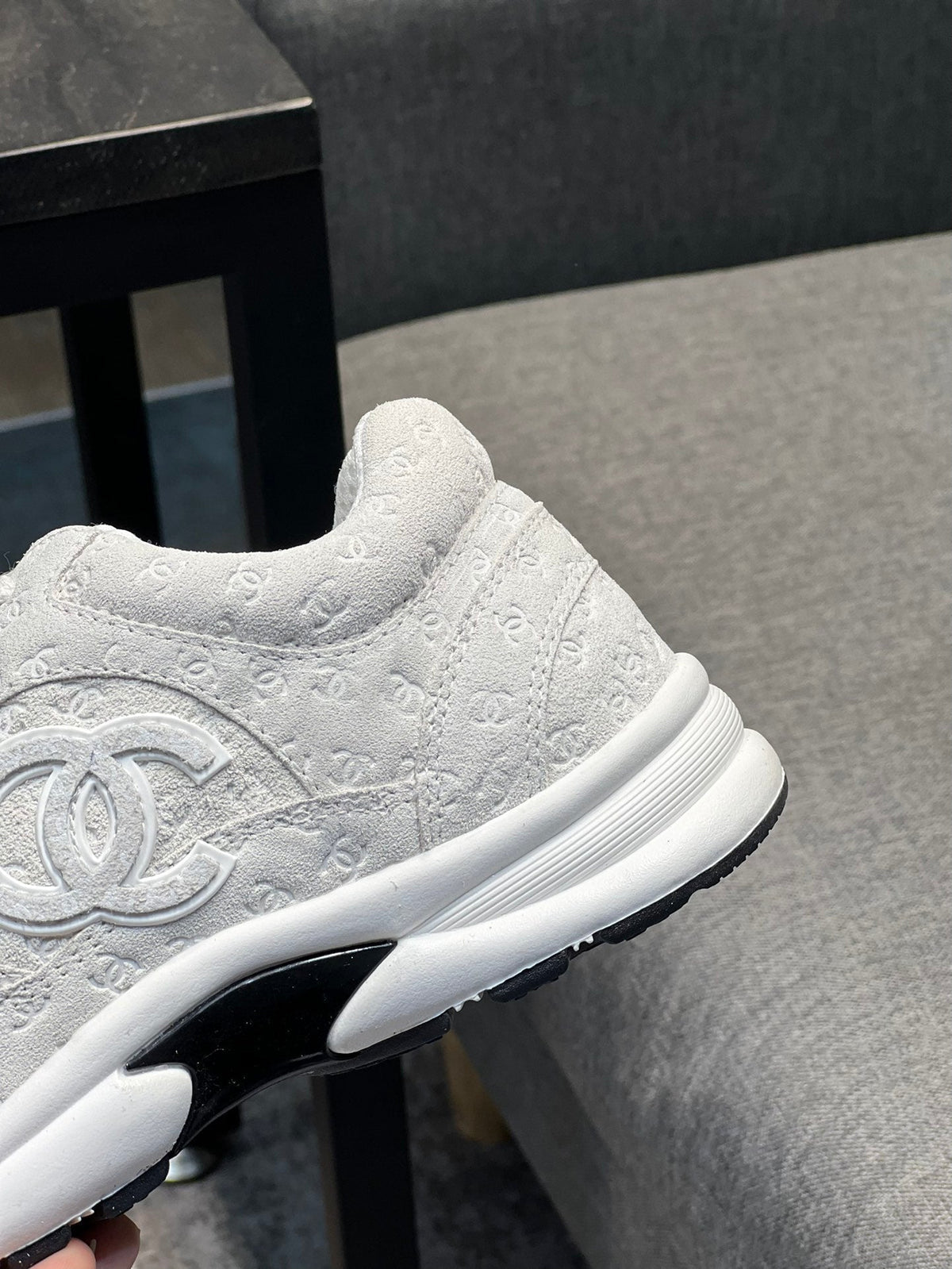 Premium suede and mesh sneakers
