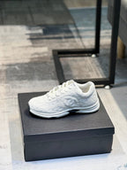 Premium suede and mesh sneakers