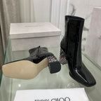 Patent Ankle Boots