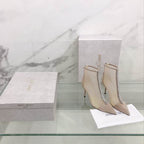 Women’s Nude Mesh Ankle Boots