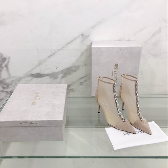 Women’s Nude Mesh Ankle Boots