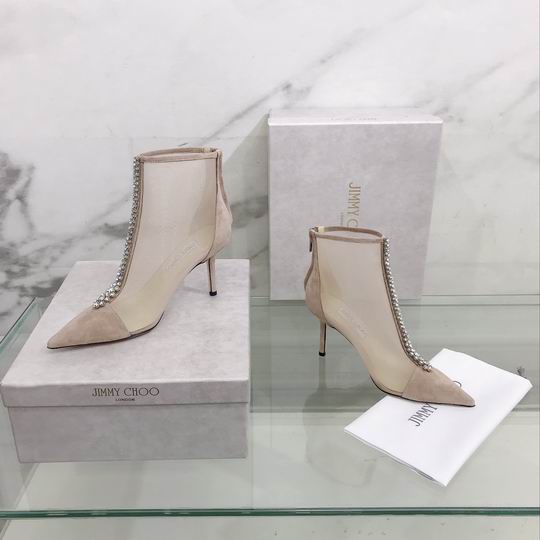 Women’s Nude Mesh Ankle Boots