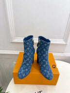 Denim Ankle Boots