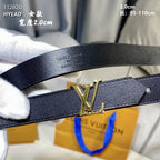 Belt with Metal Buckle Black