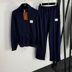 Grey Zip Jacket & Pants Set