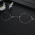 Link Hand Chain Bracelet with Crystal Detail