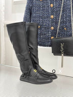 Leather Loafer Boots
