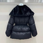 Belted High-Collar Puffer