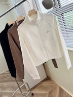High-Neck Zip-Up Jacket