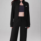 High-Neck Zip-Up Jacket