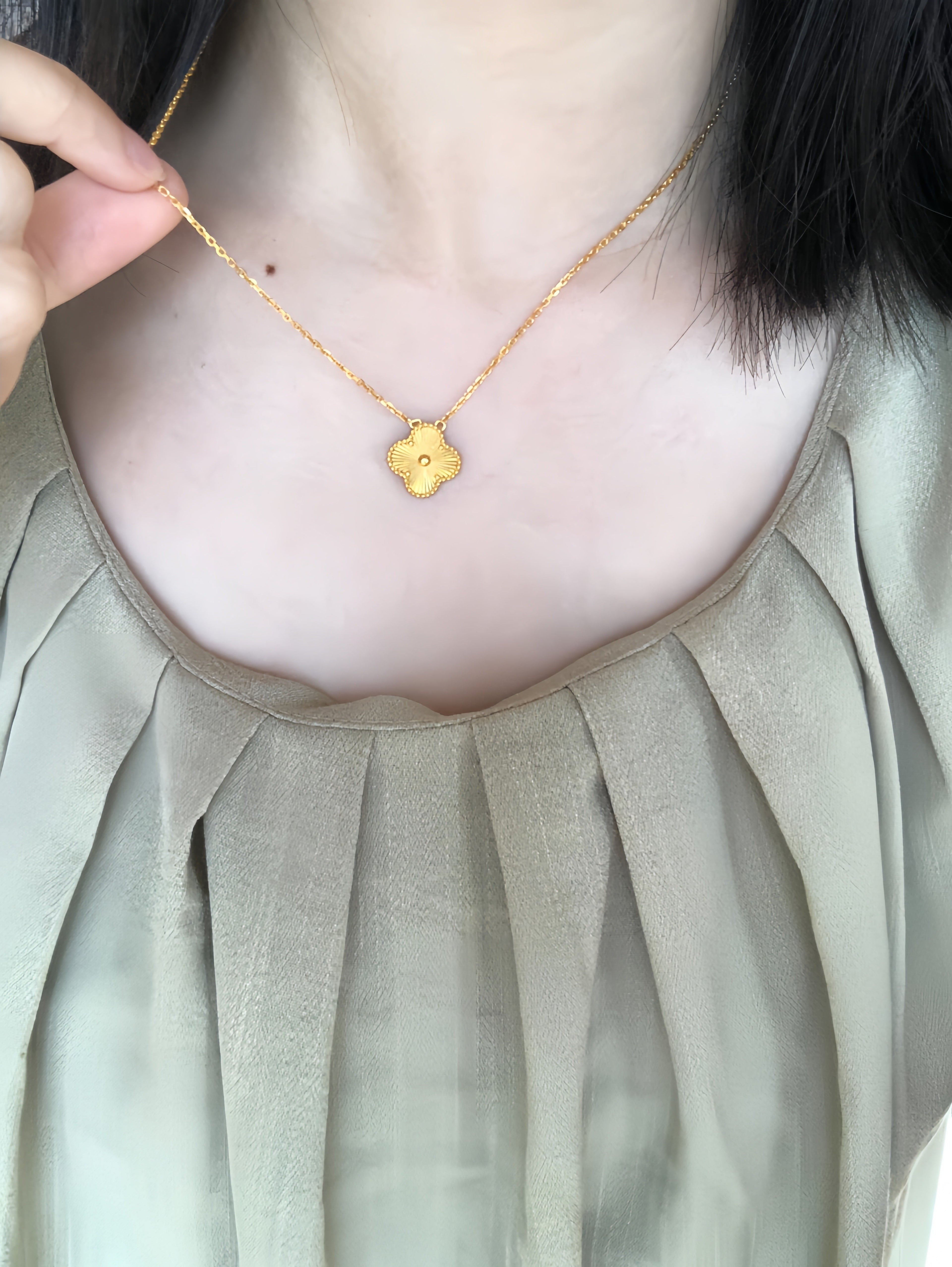 Four-Leaf Pendant Necklace