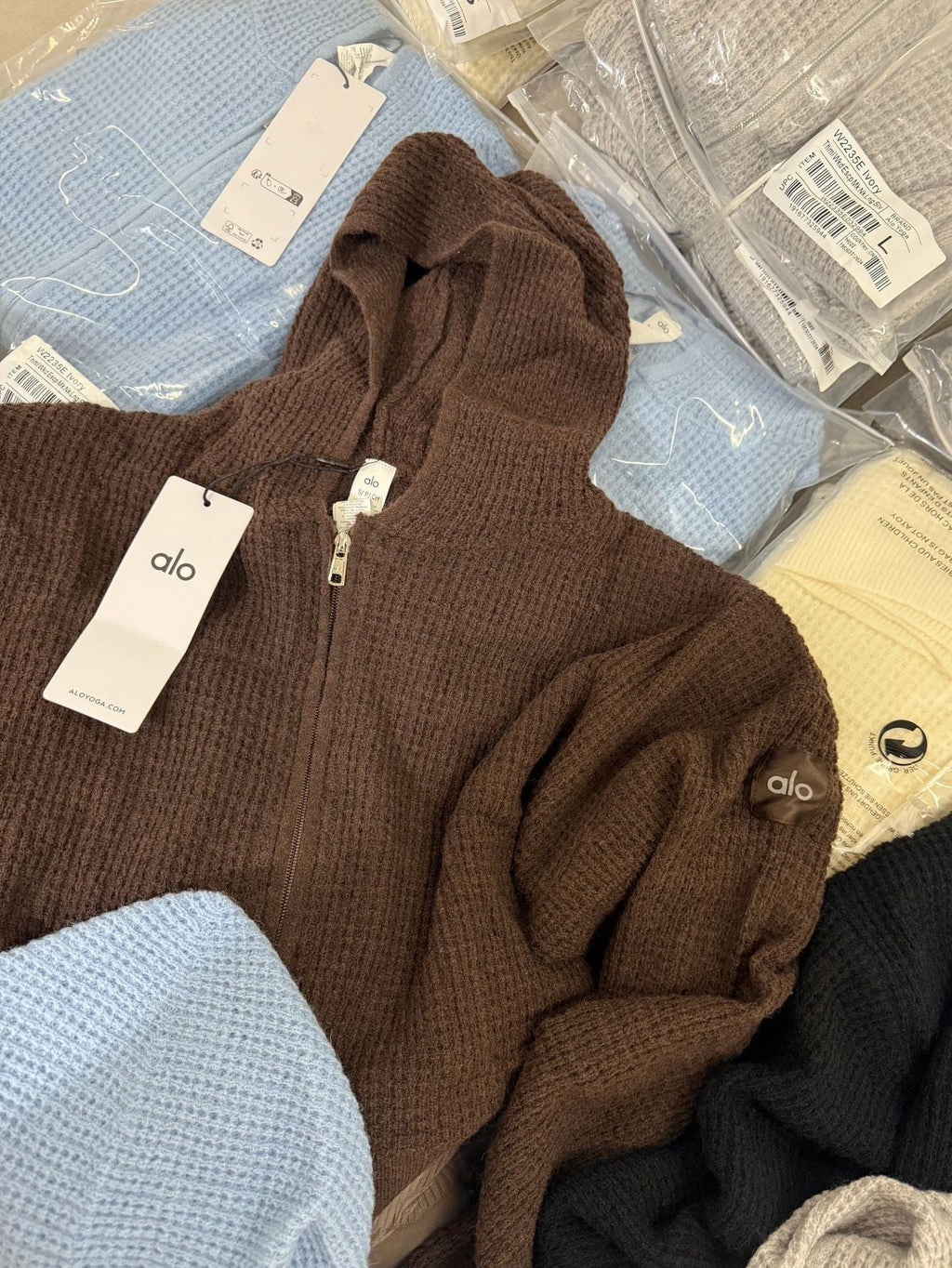Waffle Knit Hoodie