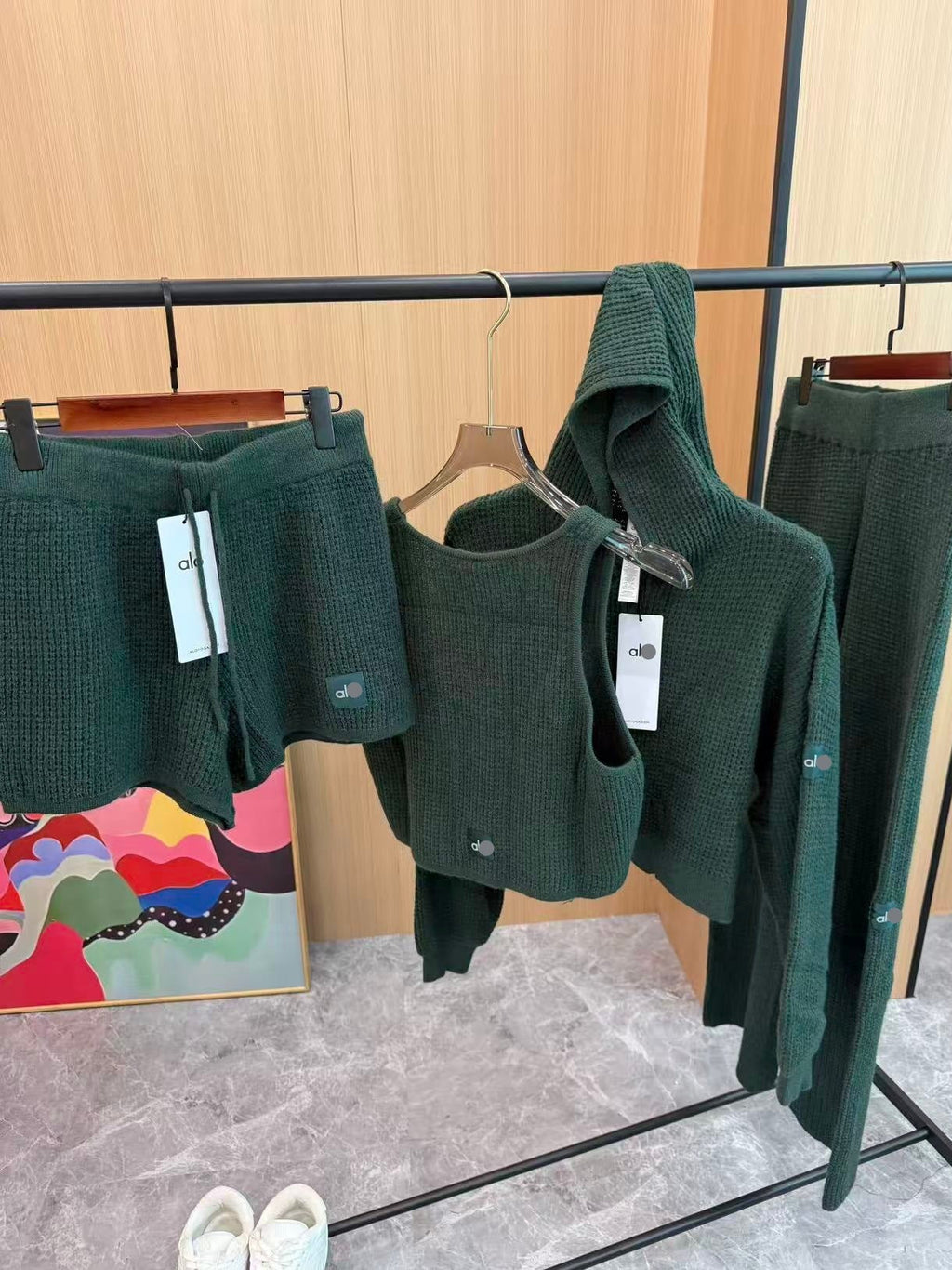Waffle Knit Hoodie