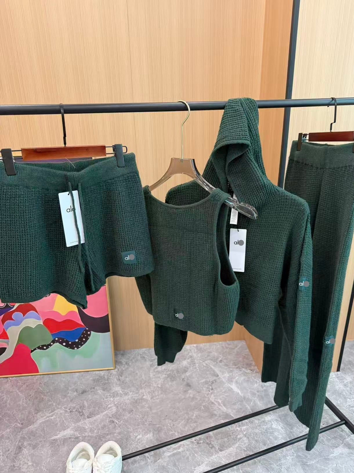 Waffle Knit Hoodie