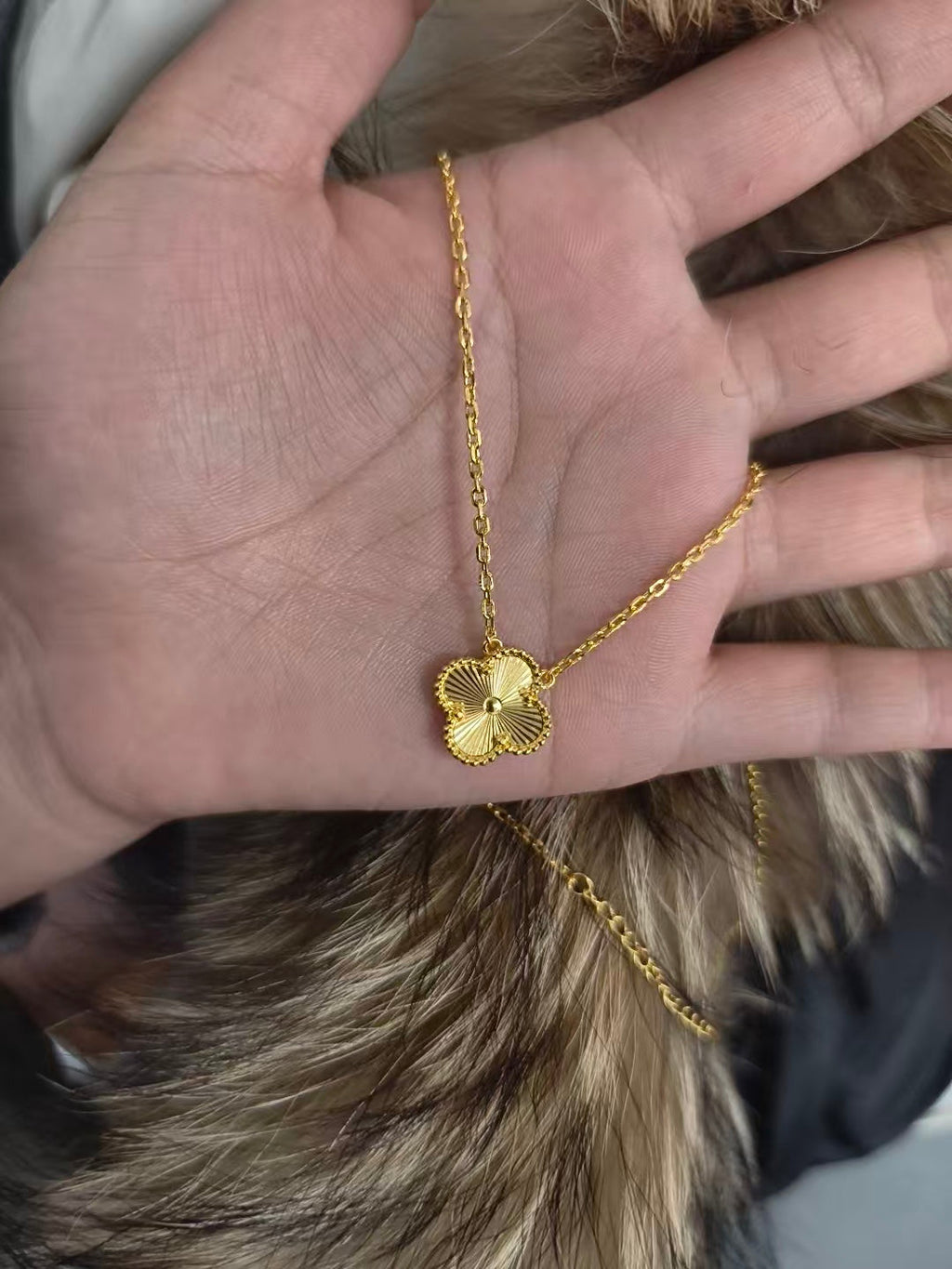 Four-Leaf Pendant Necklace