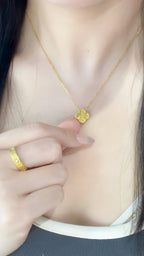 Four-Leaf Pendant Necklace