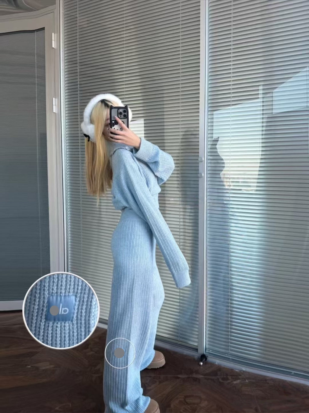 Waffle Knit Lounge Pants
