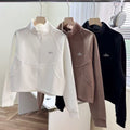 High-Neck Zip-Up Jacket