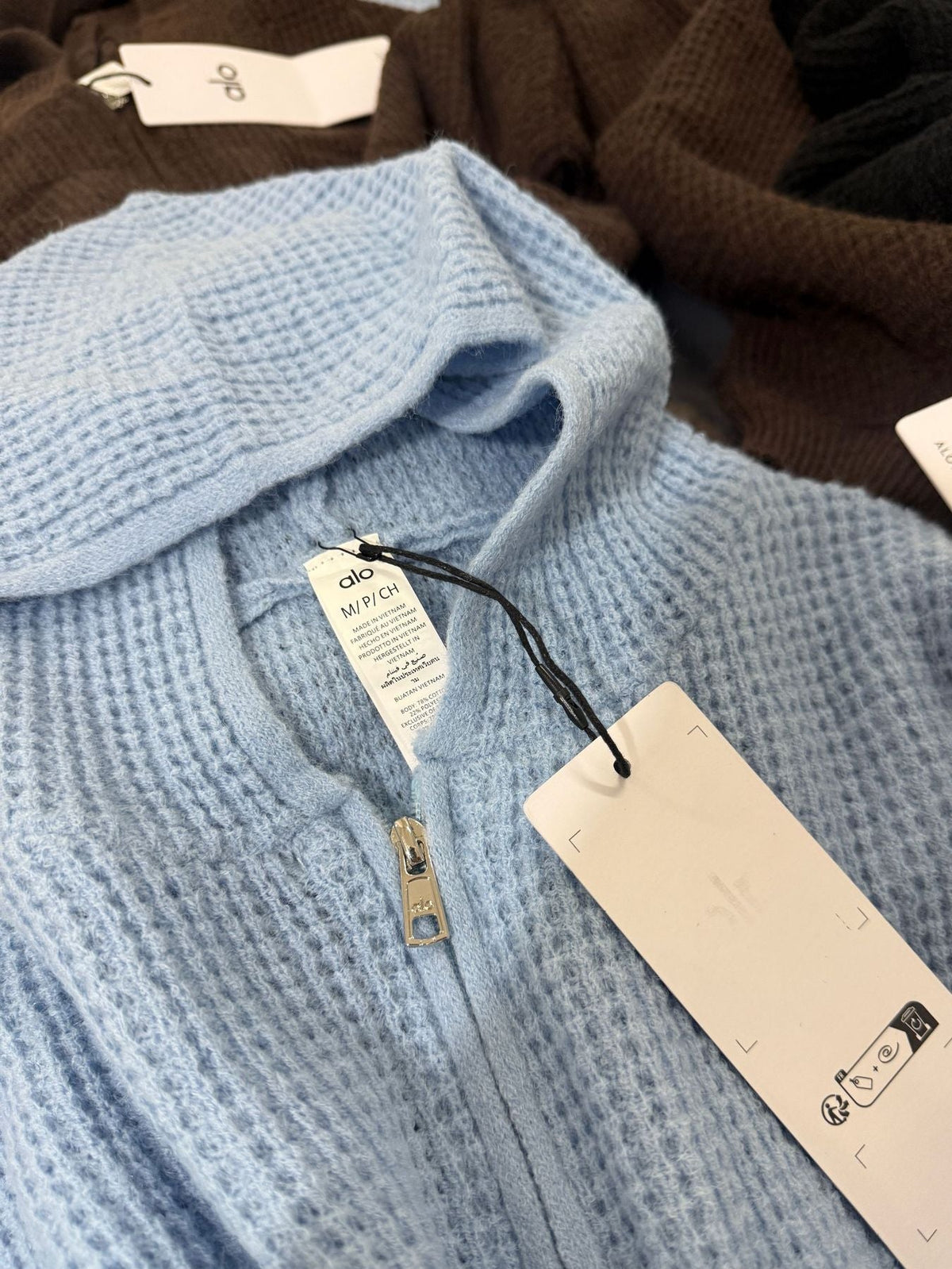 Waffle Knit Hoodie