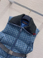 Blue Monogram Puffer Vest