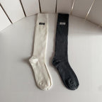 Ribbed Knee-High Socks