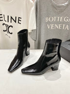 Patent Ankle Boots