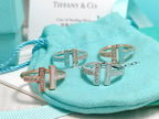 Double T Enamel & Diamond Ring