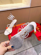 Snake Crystal Sandals
