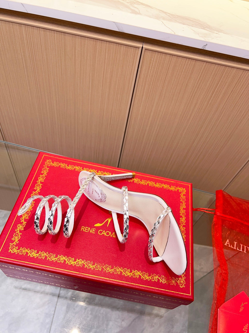 Snake Crystal Sandals